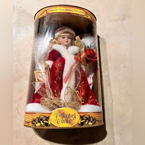 Red and White Porcelain Doll